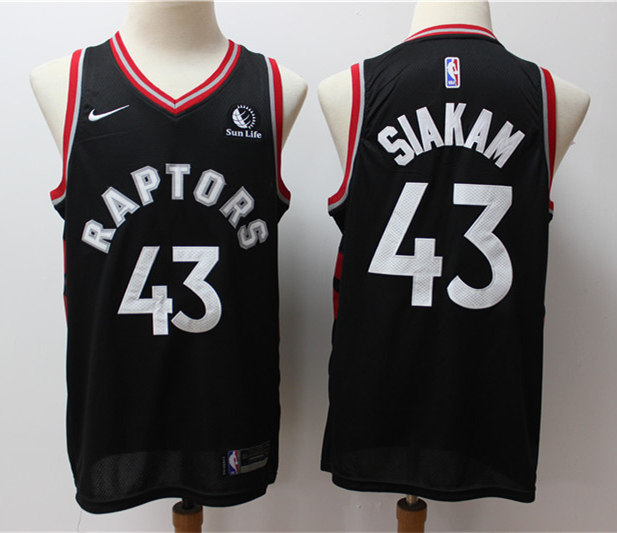 Mens Toronto Raptors #43 Pascal Siakam Nike Black Statement Edition Basketball Jersey
